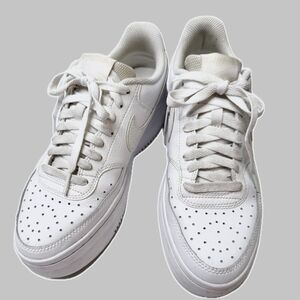 Nike Court Vision Alta Leather Platform Sneaker DM0113-100 Women's 10/ EU 42